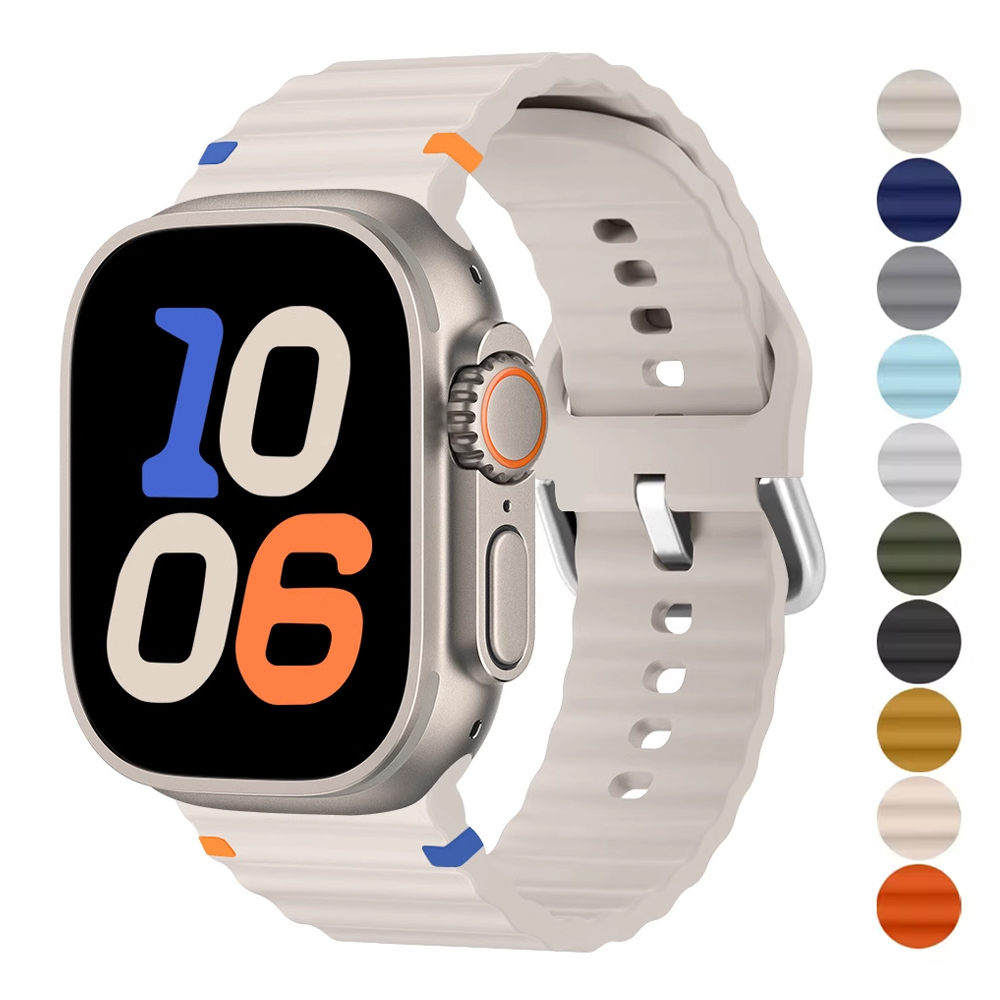 Apple Smartwatch Accessories - Apple watch 울트라 밴드 용 실리콘