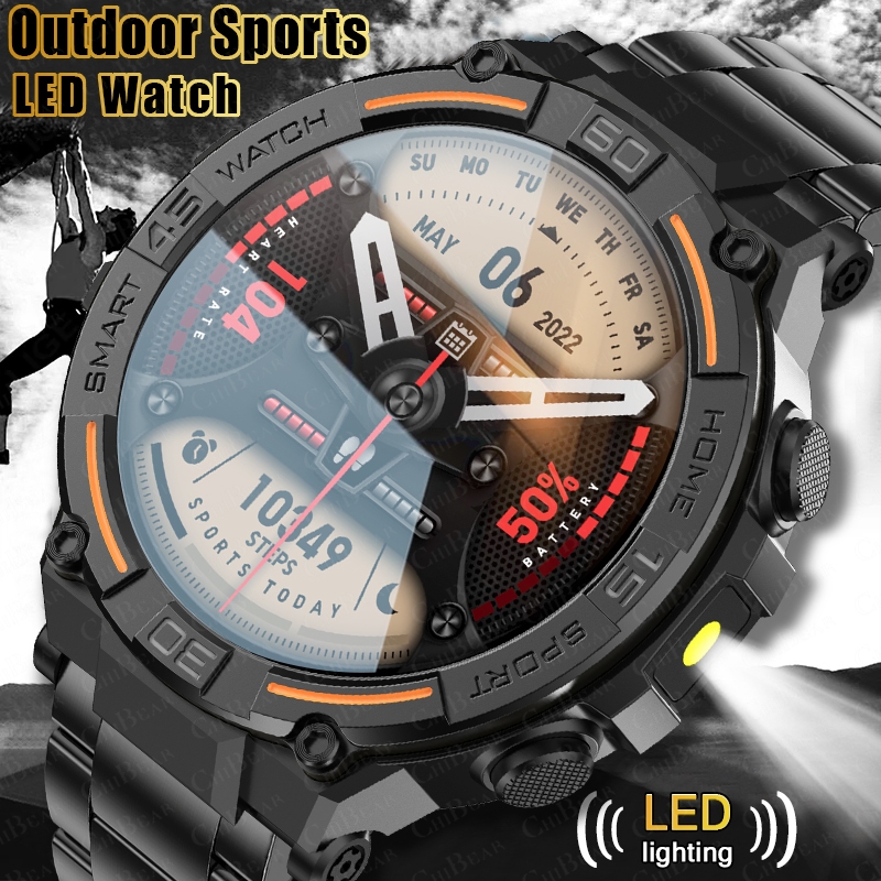 Smartwatch Faces - 야외용 군사용 러기드 스마트워치 남성용 GPS