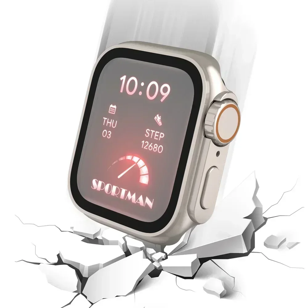 애플 워치 케이스용 강화 유리 및 커버, 범퍼 스크린  - Apple Smartwatch Accessories 리뷰 및 가격