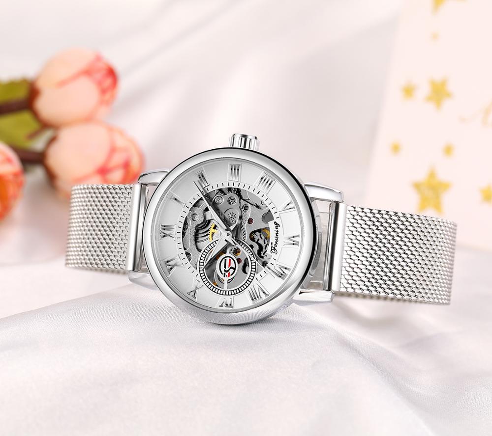 Reloj Mujer FORSINING 패션 여성 시계 - Stainless Mesh Band 리뷰 및 가격
