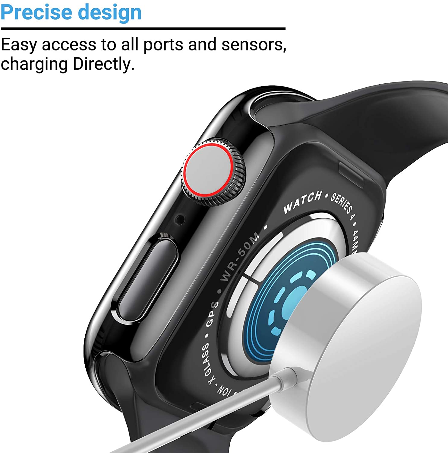 유리 + 커버 Apple Watch 케이스 44mm 4 - Apple Smartwatch Accessories 리뷰 및 가격