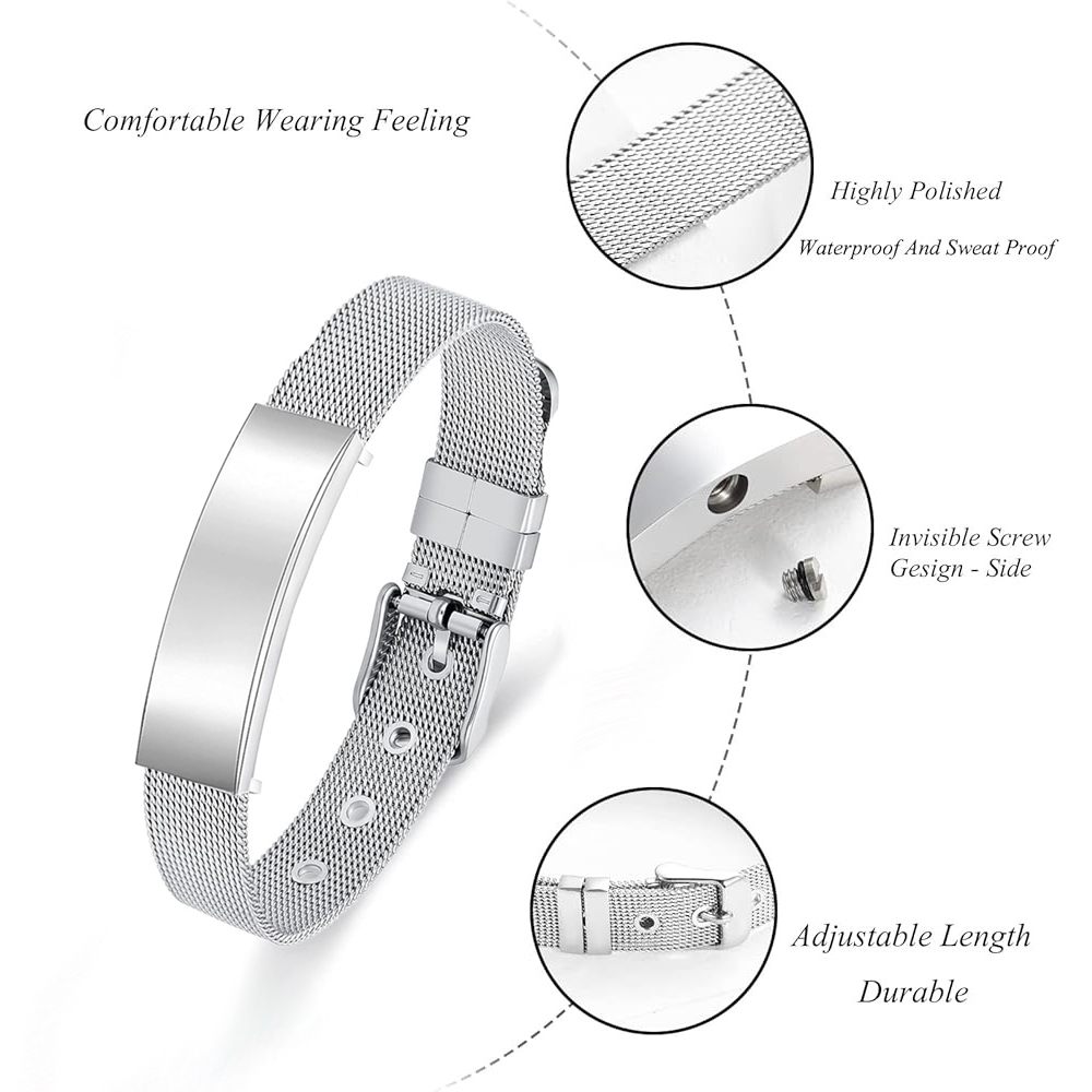 여성을위한 화장 보석 Urn 팔찌 e 남성 스테인레스  - Stainless Mesh Band 리뷰 및 가격