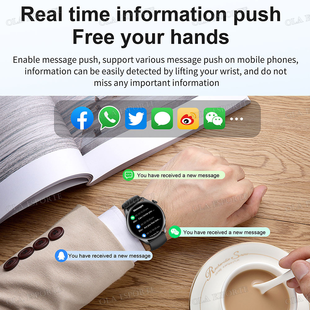 남녀공용 새로운 스마트워치 BT 통화 메시지 알림 건강 - Smartwatch Faces 리뷰 및 가격